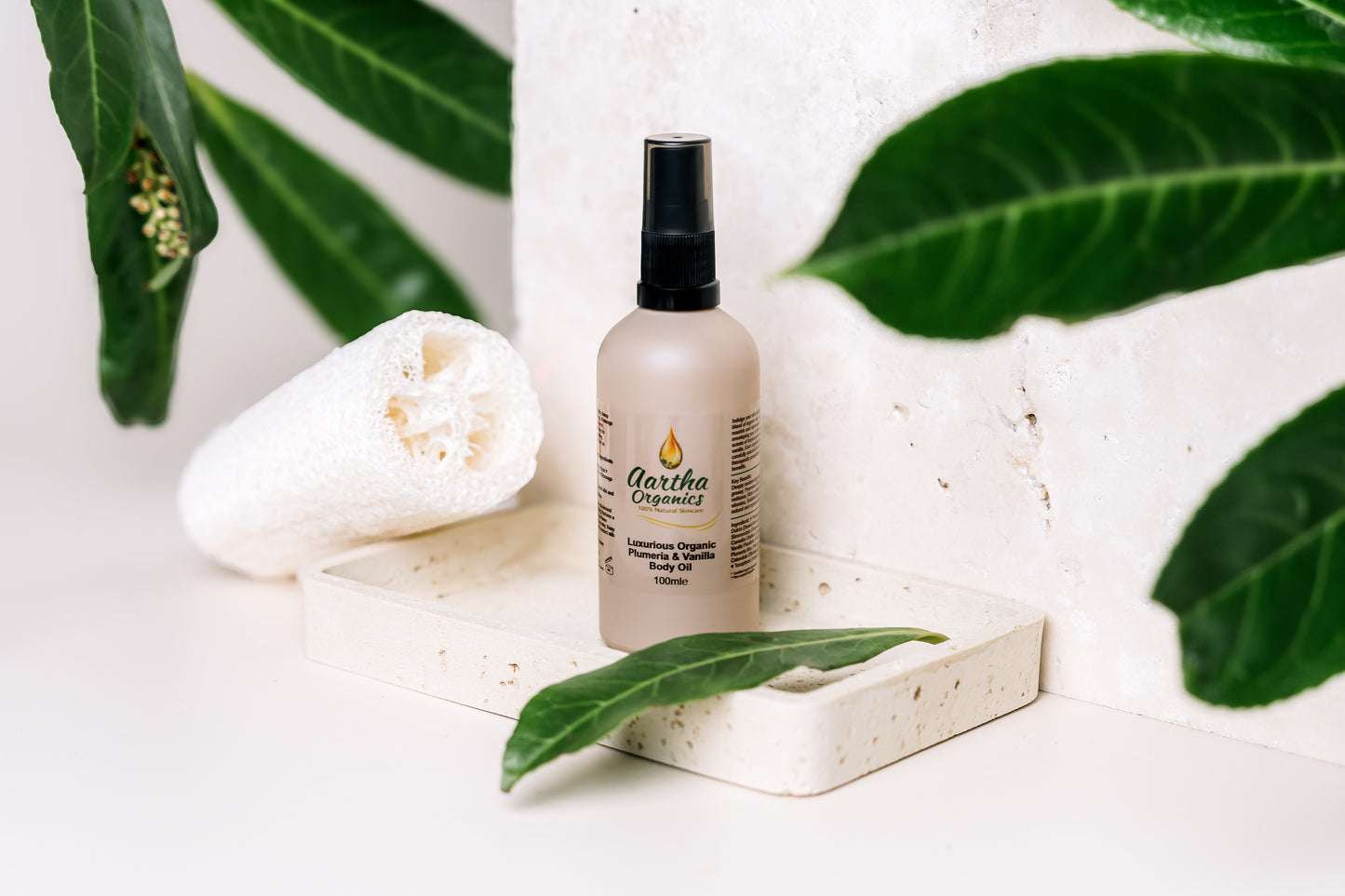 Luxurious Organic Plumeria & Vanilla Body Oil