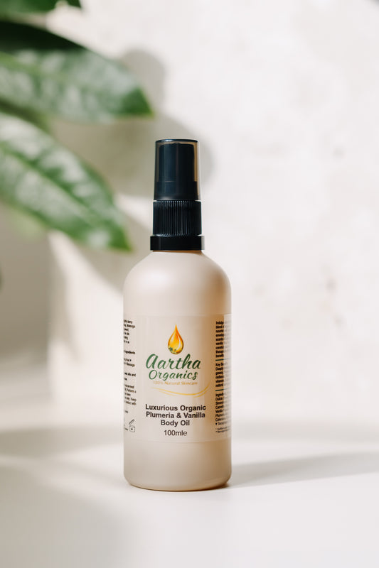 Luxurious Organic Plumeria & Vanilla Body Oil